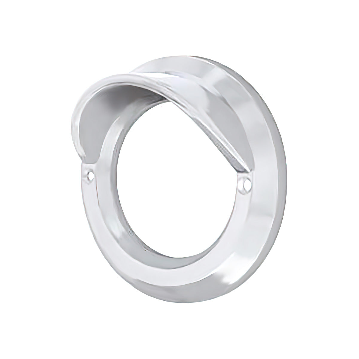 2" Chrome Bezel Light Cover with Visor