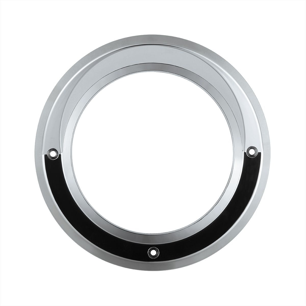 4" Chrome Bezel Light Cover with Visor