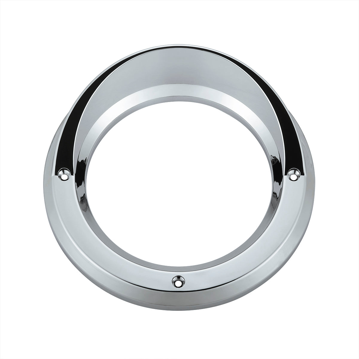 4" Chrome Bezel Light Cover with Visor