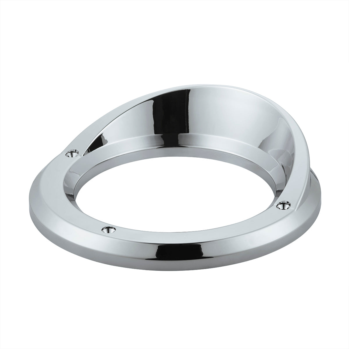 4" Chrome Bezel Light Cover with Visor