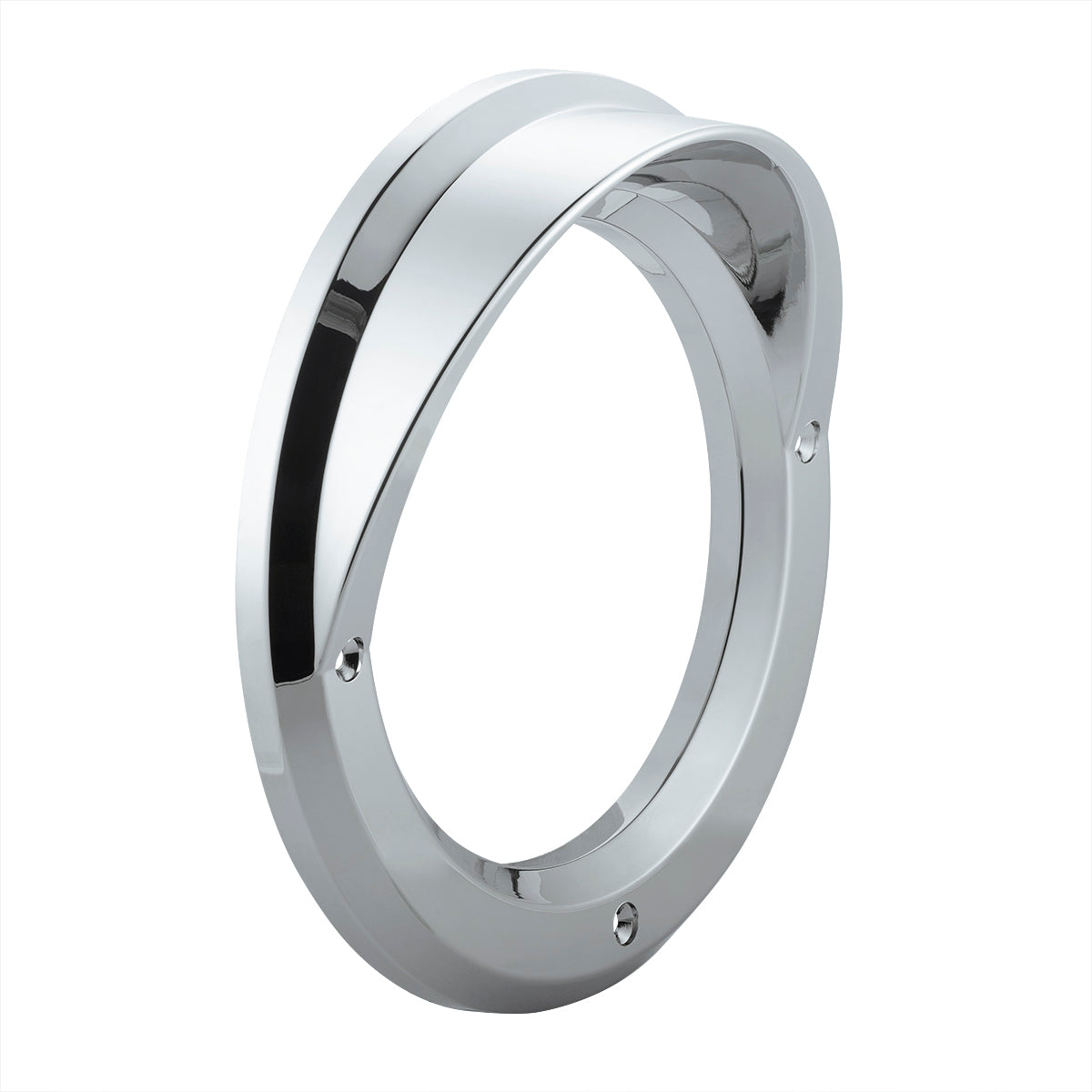 4" Chrome Bezel Light Cover with Visor