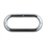 6" Chrome Oval Bezel Light Cover