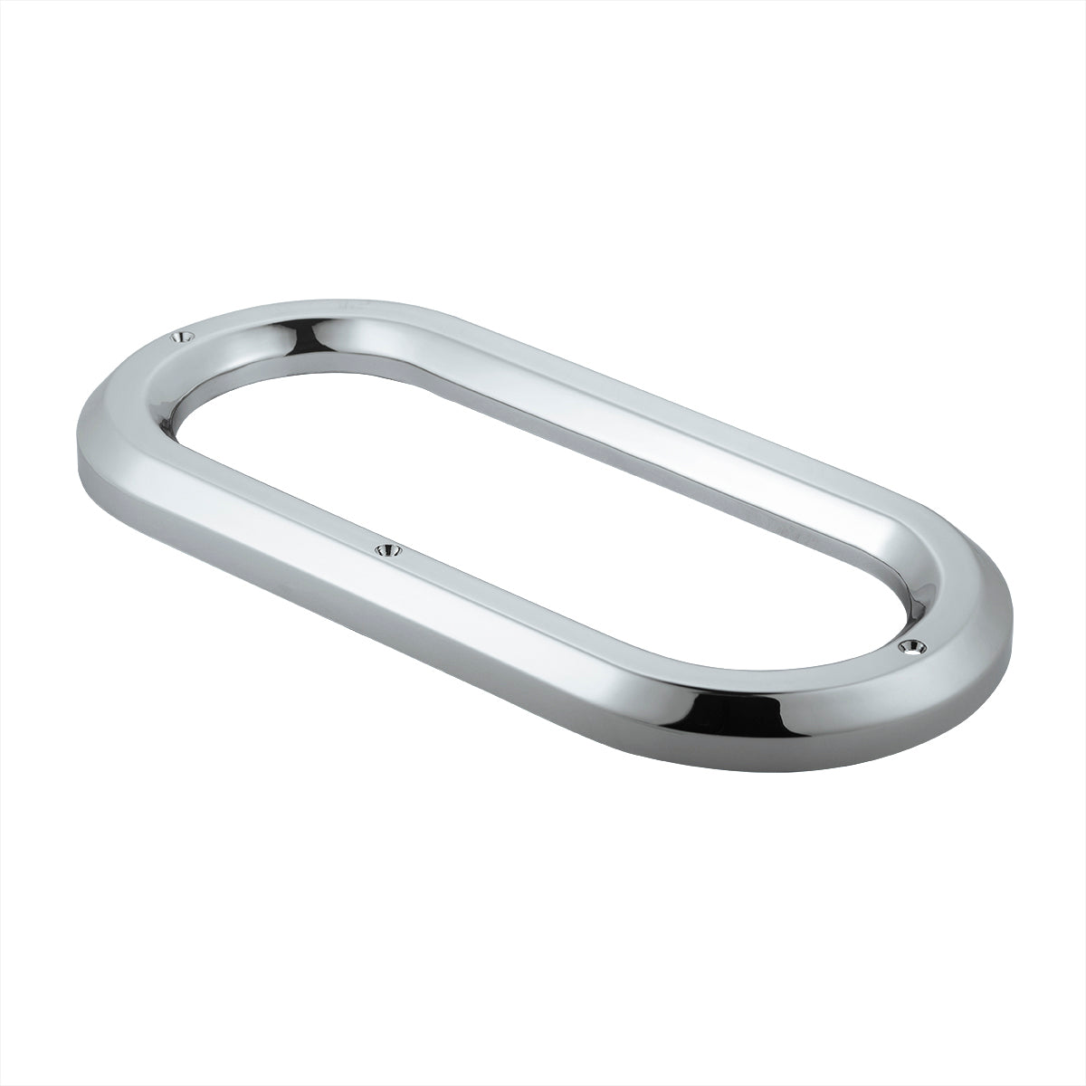 6" Chrome Oval Bezel Light Cover