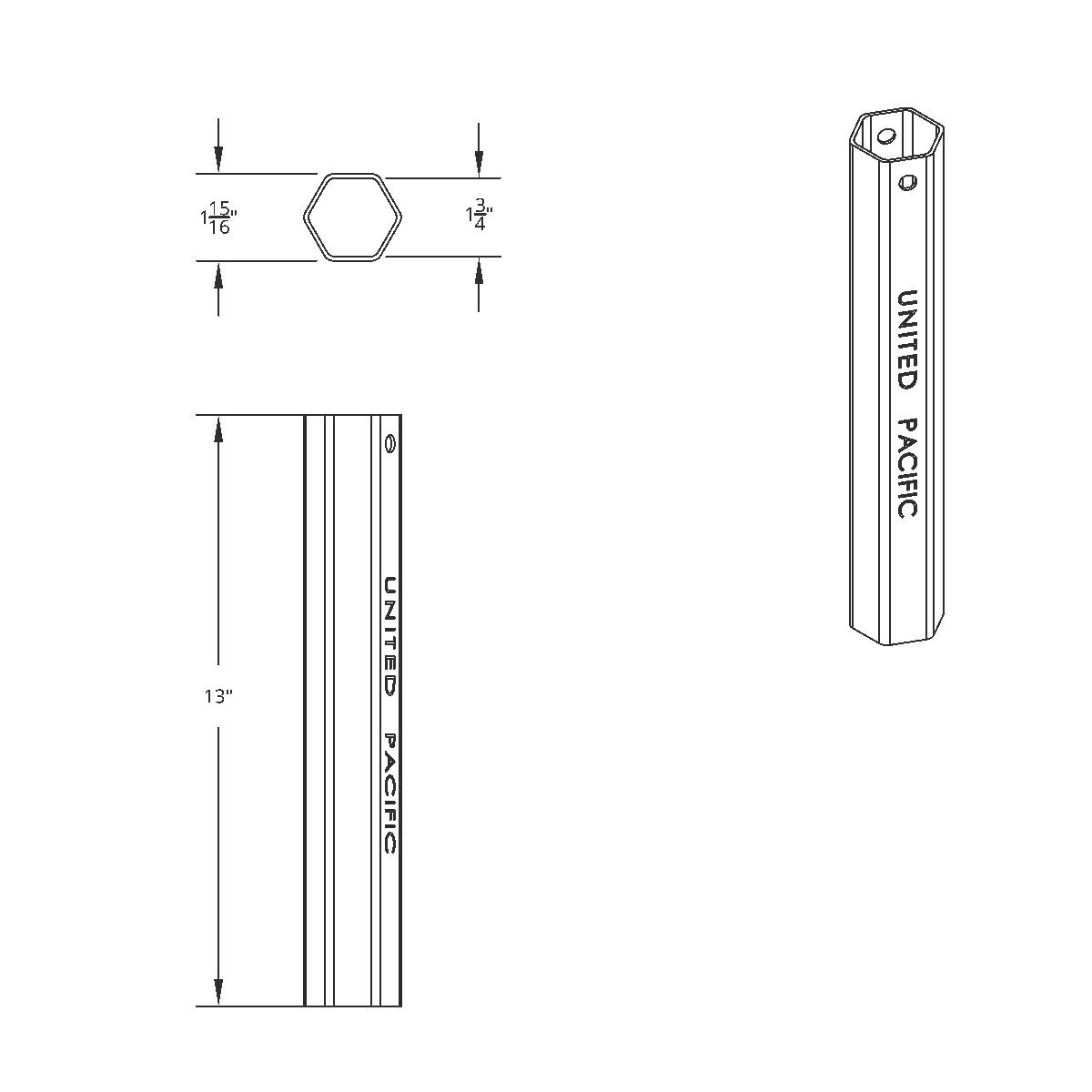 13" Plastic Lug Nut Cover Socket 10506