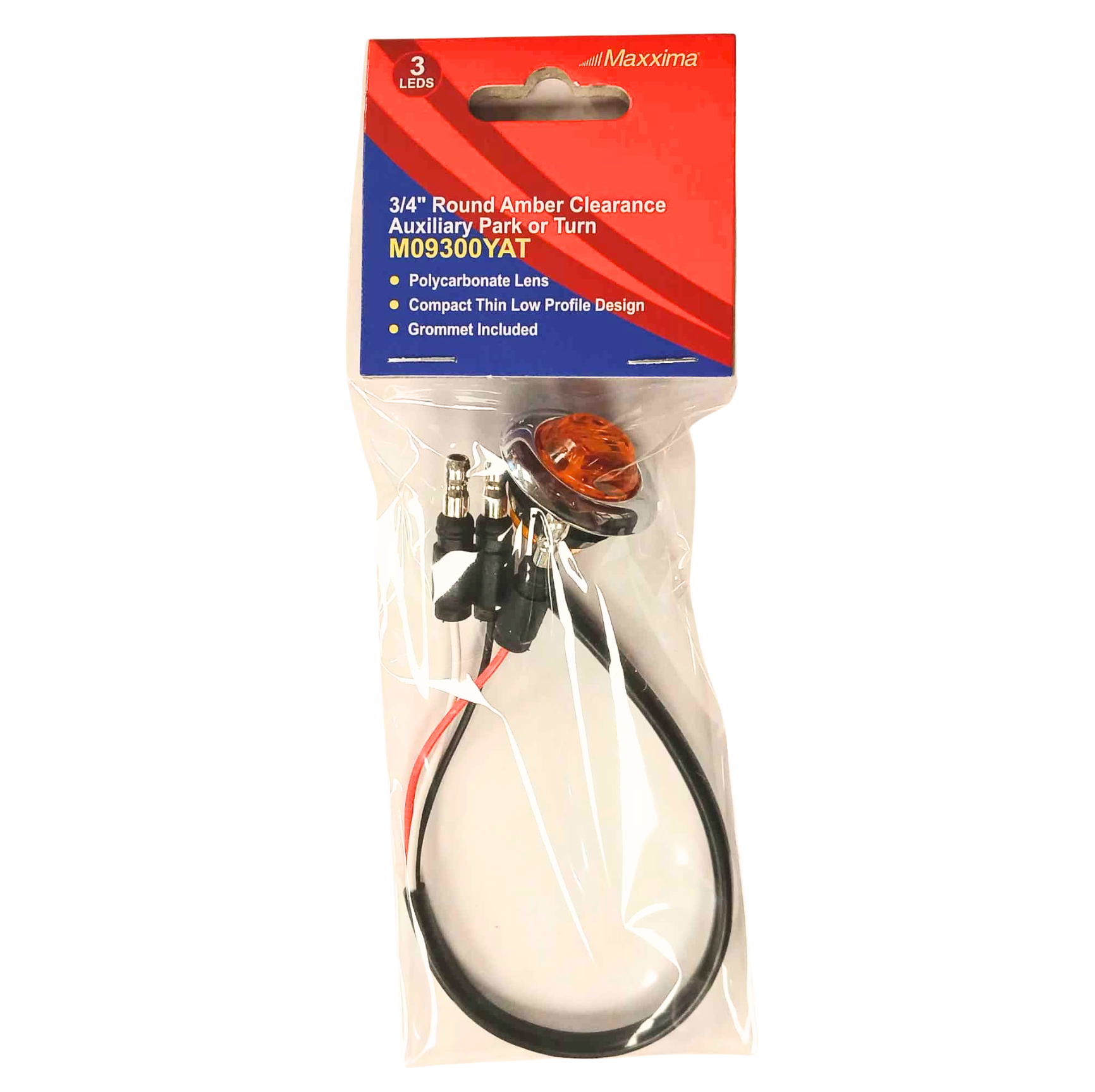 3/4" Round Amber Clearance Marker / Auxiliary Turn