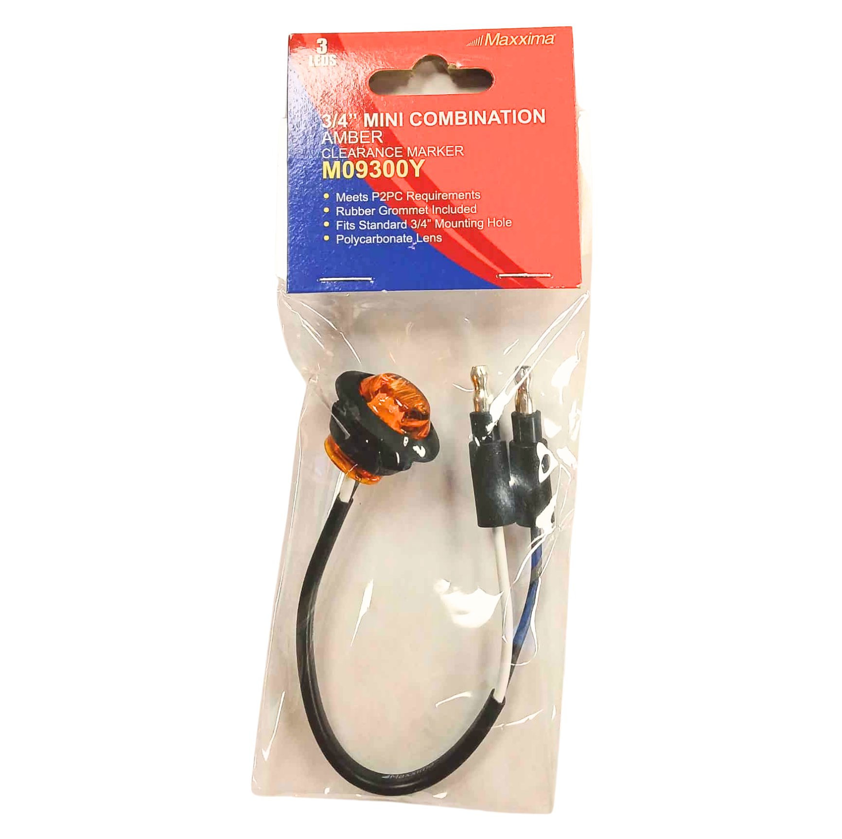 3/4" Round Amber Clearance Marker