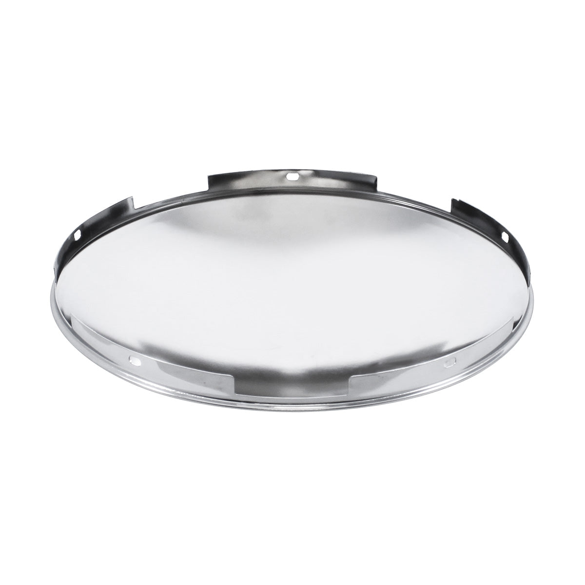 8 23/32" Stainless Steel Dome Front Hubcap - 7/16" Lip