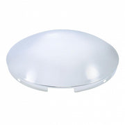8 23/32" Stainless Steel Dome Front Hubcap 4 Even Notched - 7/16" Lip