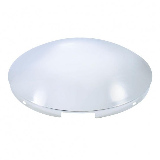 8 23/32" Stainless Steel Dome Front Hubcap 4 Even Notched - 7/16" Lip