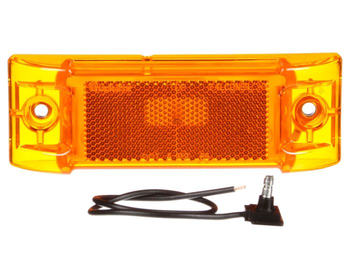 Amber Rectangular Clearance Marker Light INCANDESCENT