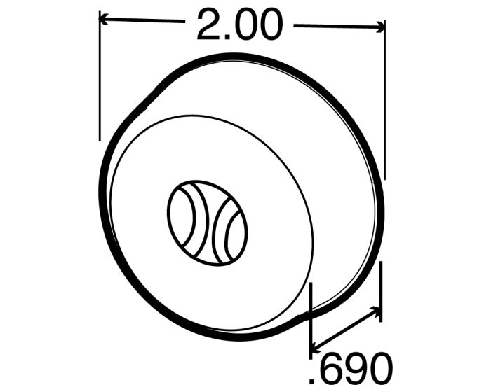2" Red Clearance Marker Light INCANDESCENT