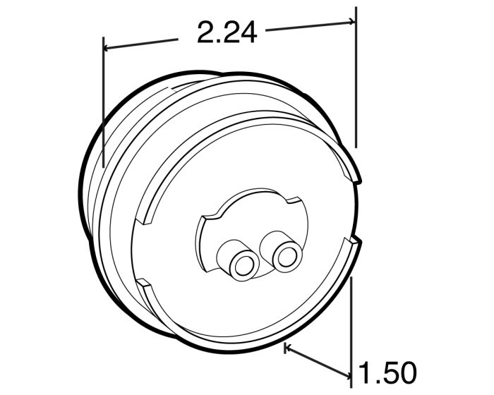 2" Red LED Clearance Marker Light