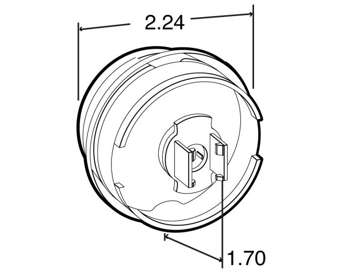 2" Amber LED Clearance Marker Light