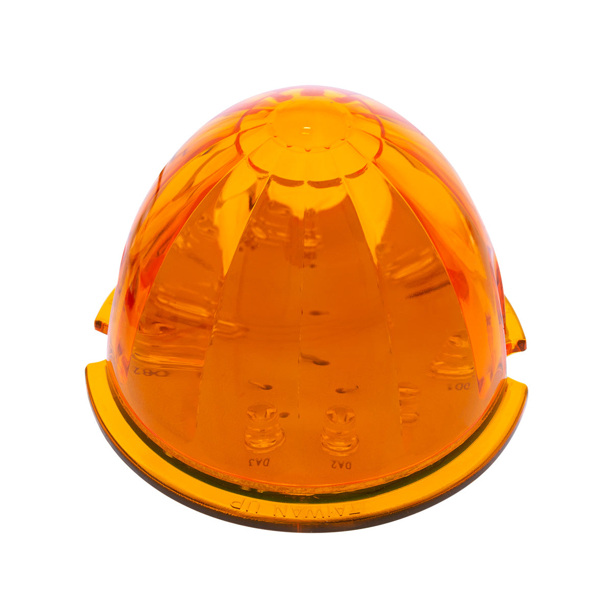 Amber LED Watermelon Flush Mount Light