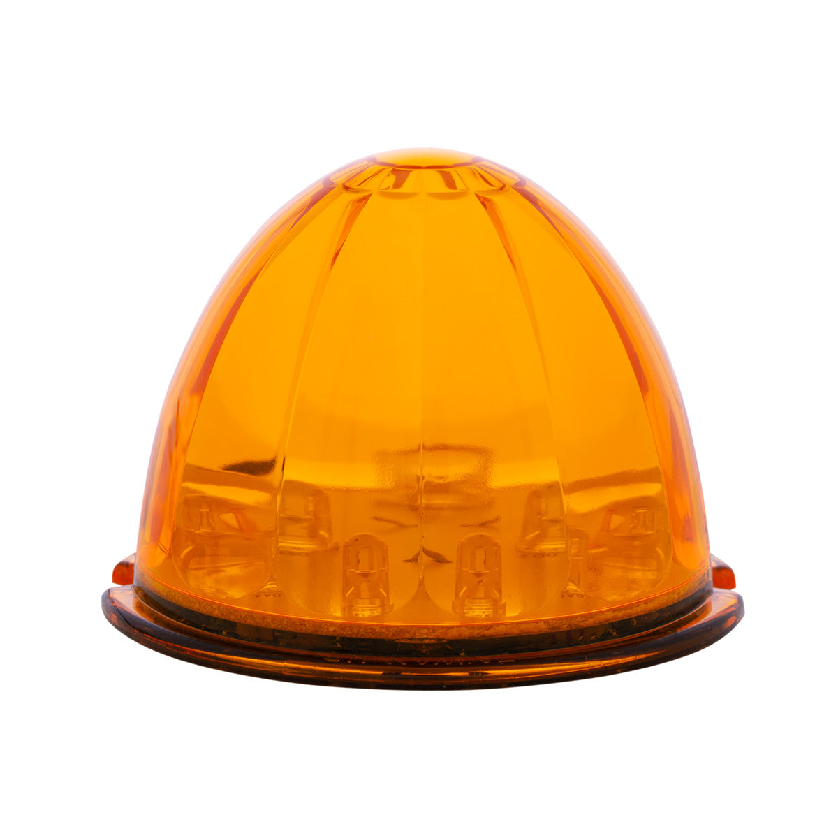 Amber LED Watermelon Flush Mount Light