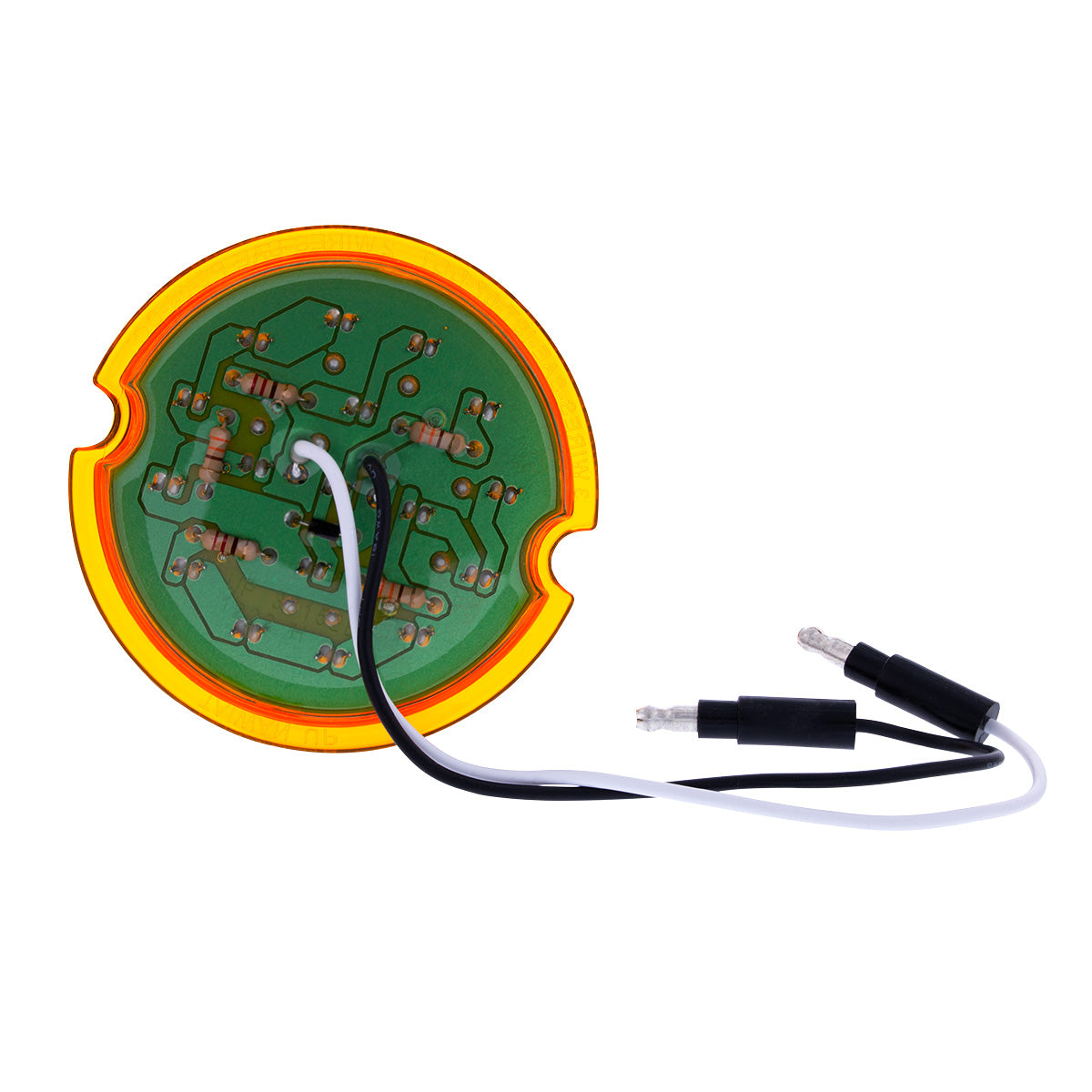 Amber LED Watermelon Flush Mount Light