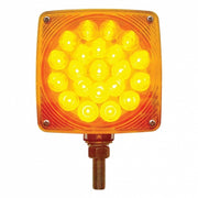 Amber/Red LED Double Face Turn Signal Light (Driver) Single Post