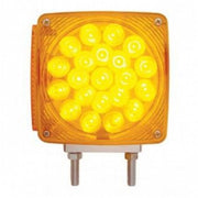 Amber/Red LED Double Face Turn Signal Light (Passenger) Double Post