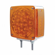 Amber LED Double Face Turn Signal Light Double Post