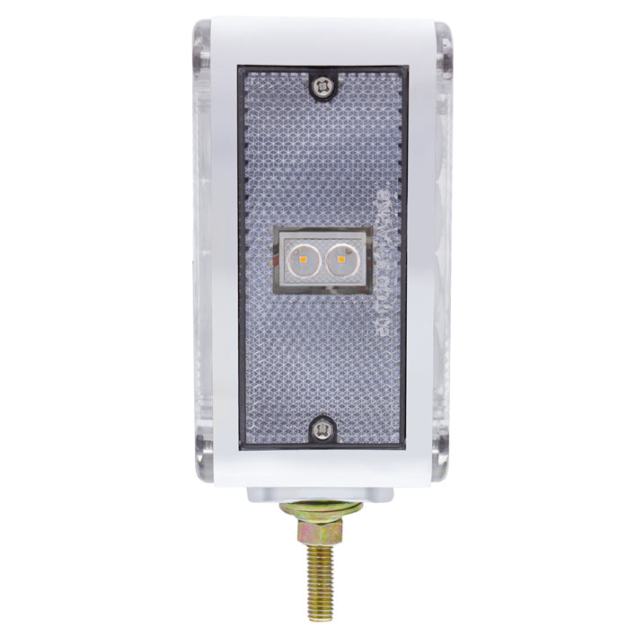 Clear Double Face LED Turn Signal Light (Passenger) - Double Post