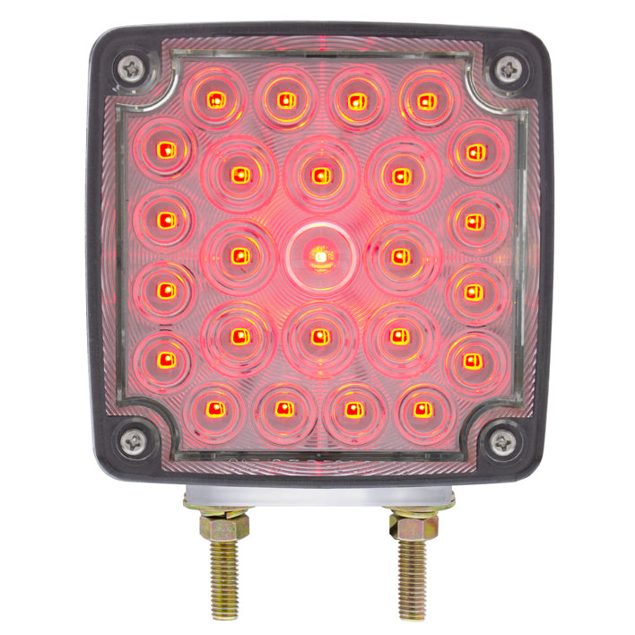 Clear Double Face LED Turn Signal Light (Passenger) - Double Post