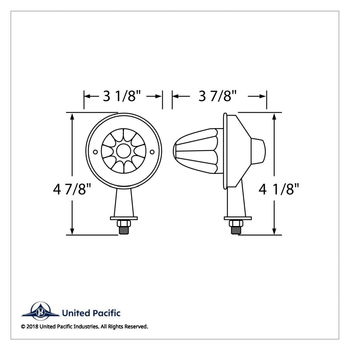 Amber LED 1-1/8" Arm Watermelon Light Kit Honda Style