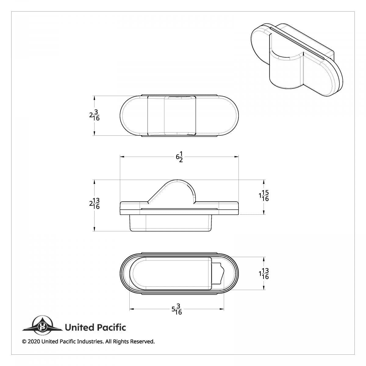 Amber LED Mid Turn Signal Light
