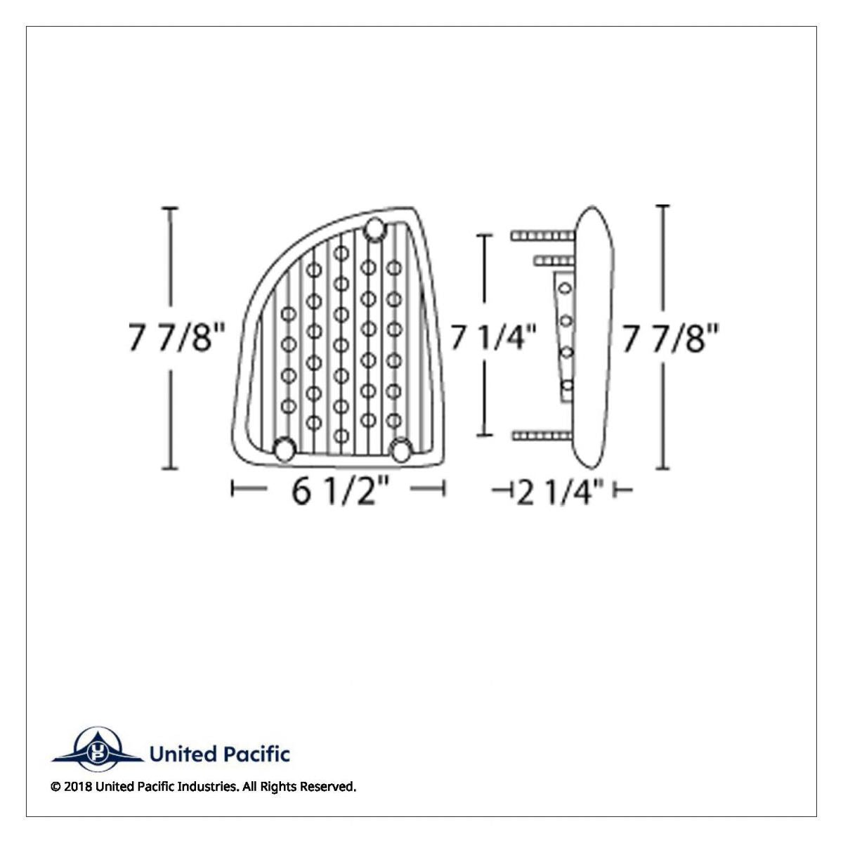 Amber LED Turn Signal Light Passenger Side