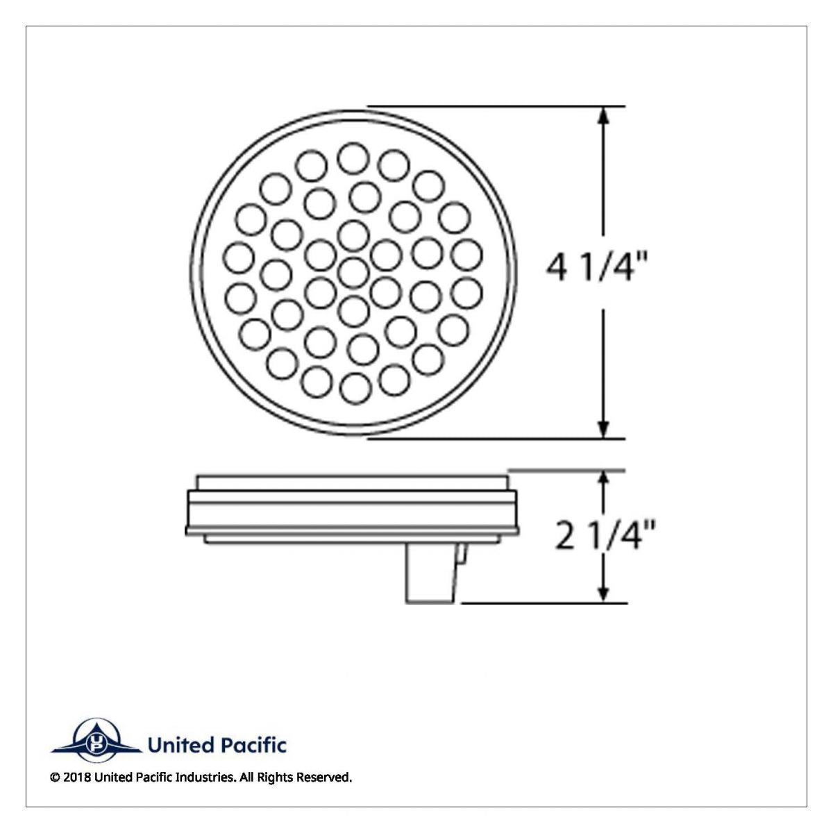 4" Red LED Economy S/T/T Light
