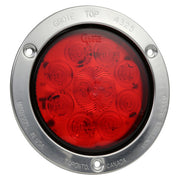 Red LED Signal Light with Stainless Steel Flange