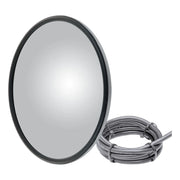 8" Offset-Mount Heated Convex Mirror Head