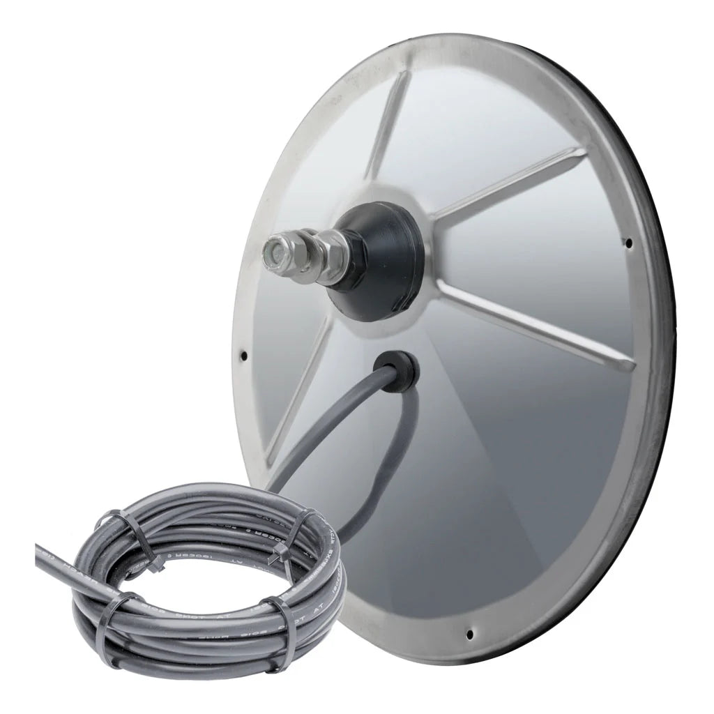 8" Offset-Mount Heated Convex Mirror Head