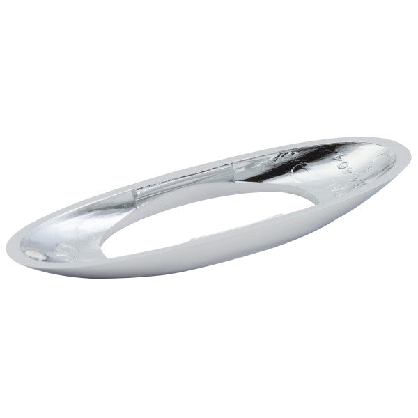3" Chrome Bezel Oval Light Cover