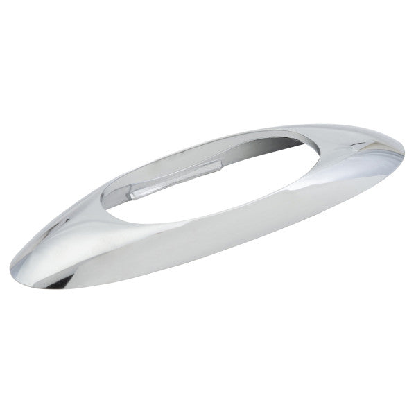 3" Chrome Bezel Oval Light Cover