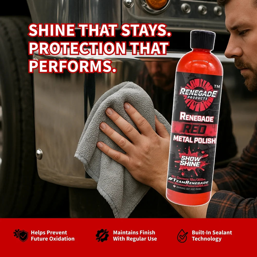 Renegade Red Show Shine Liquid Metal Polish - 12 oz