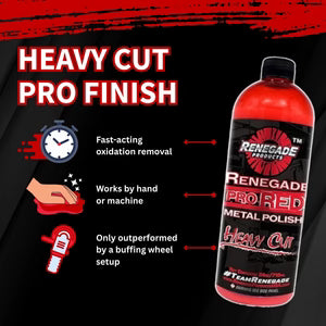Renegade Pro Red Heavy Cut Metal Polish - 24 oz