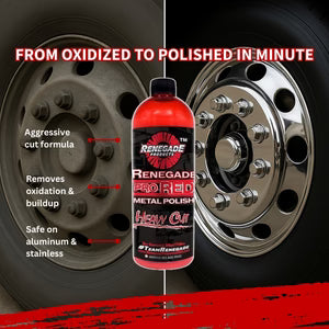 Renegade Pro Red Heavy Cut Metal Polish - 24 oz