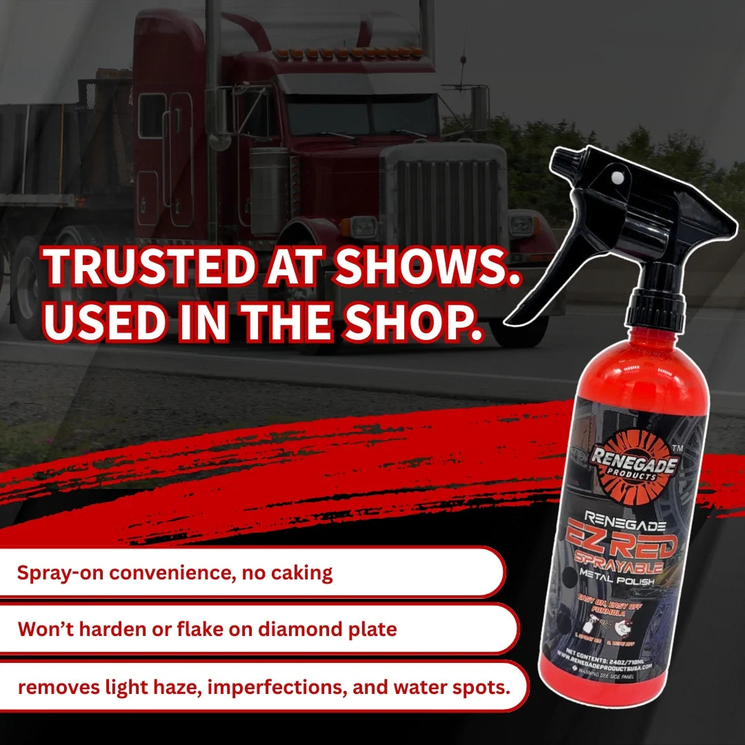 Renegade EZ Red Sprayable Metal Polish - 24 oz