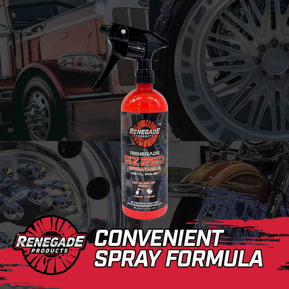 Renegade EZ Red Sprayable Metal Polish - 24 oz