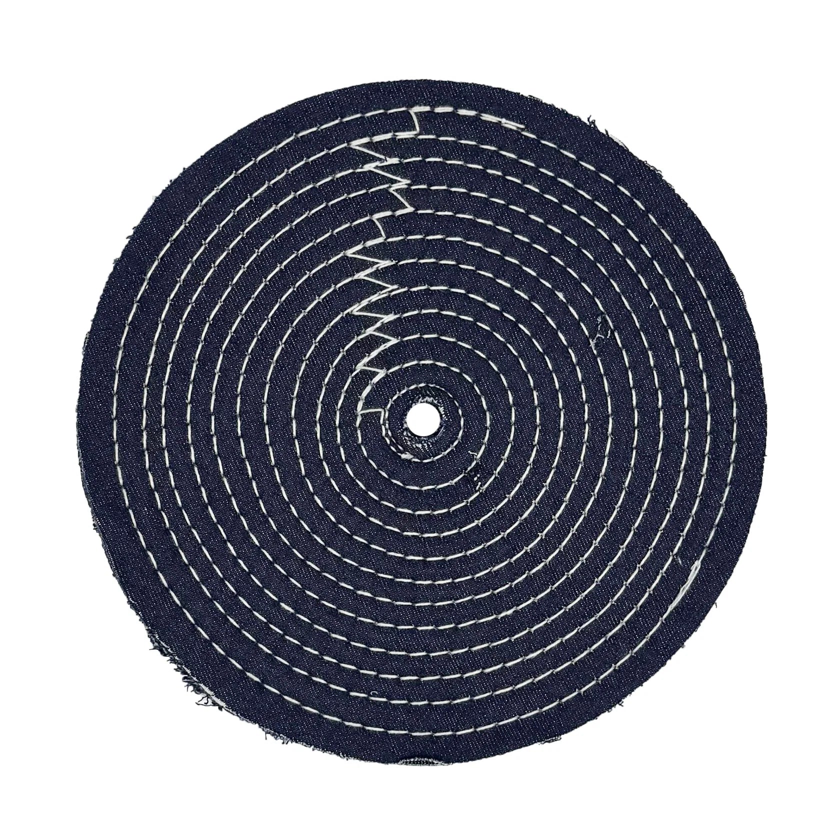 9" Stitched Denim Buffing Wheel