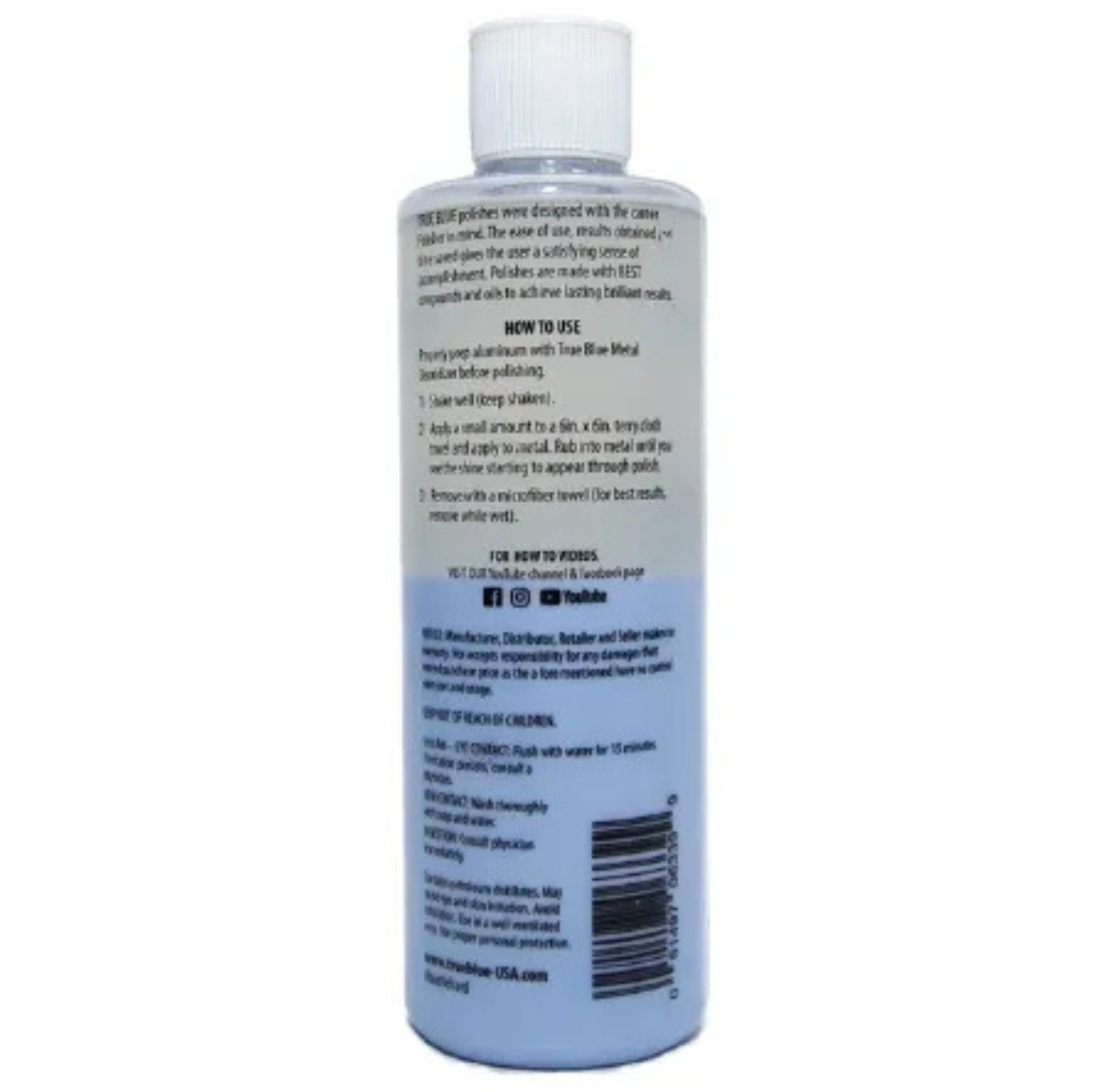 2 Tone's True Blue Chrome Polish - 16 oz