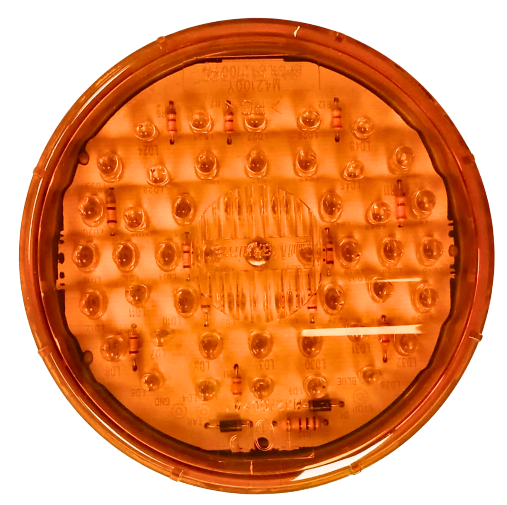 4" Amber LED Round Park/Turn