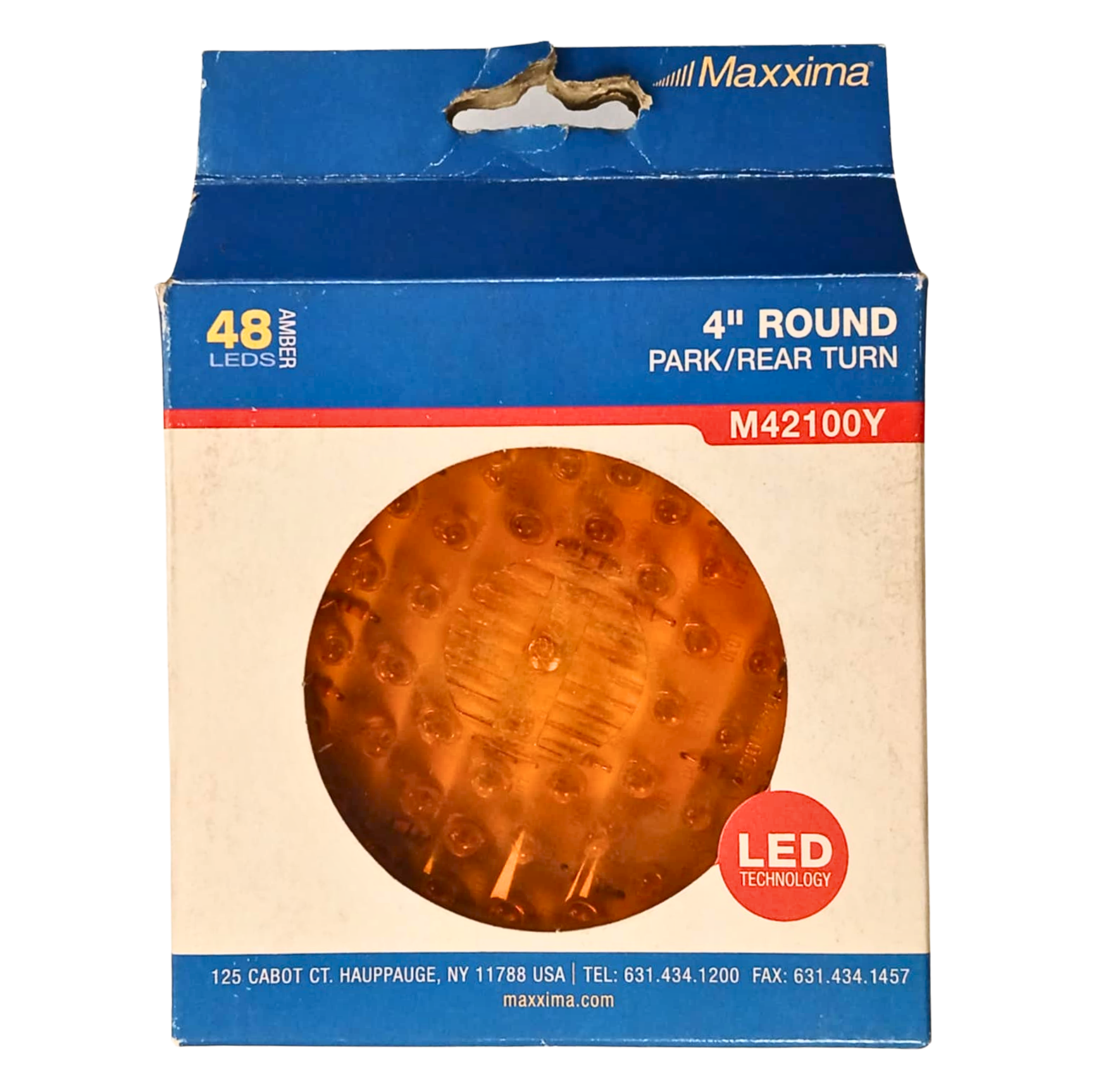 4" Amber LED Round Park/Turn