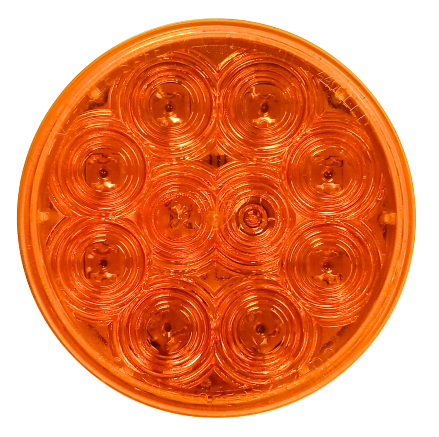 4" Amber LED Round Auxilary
