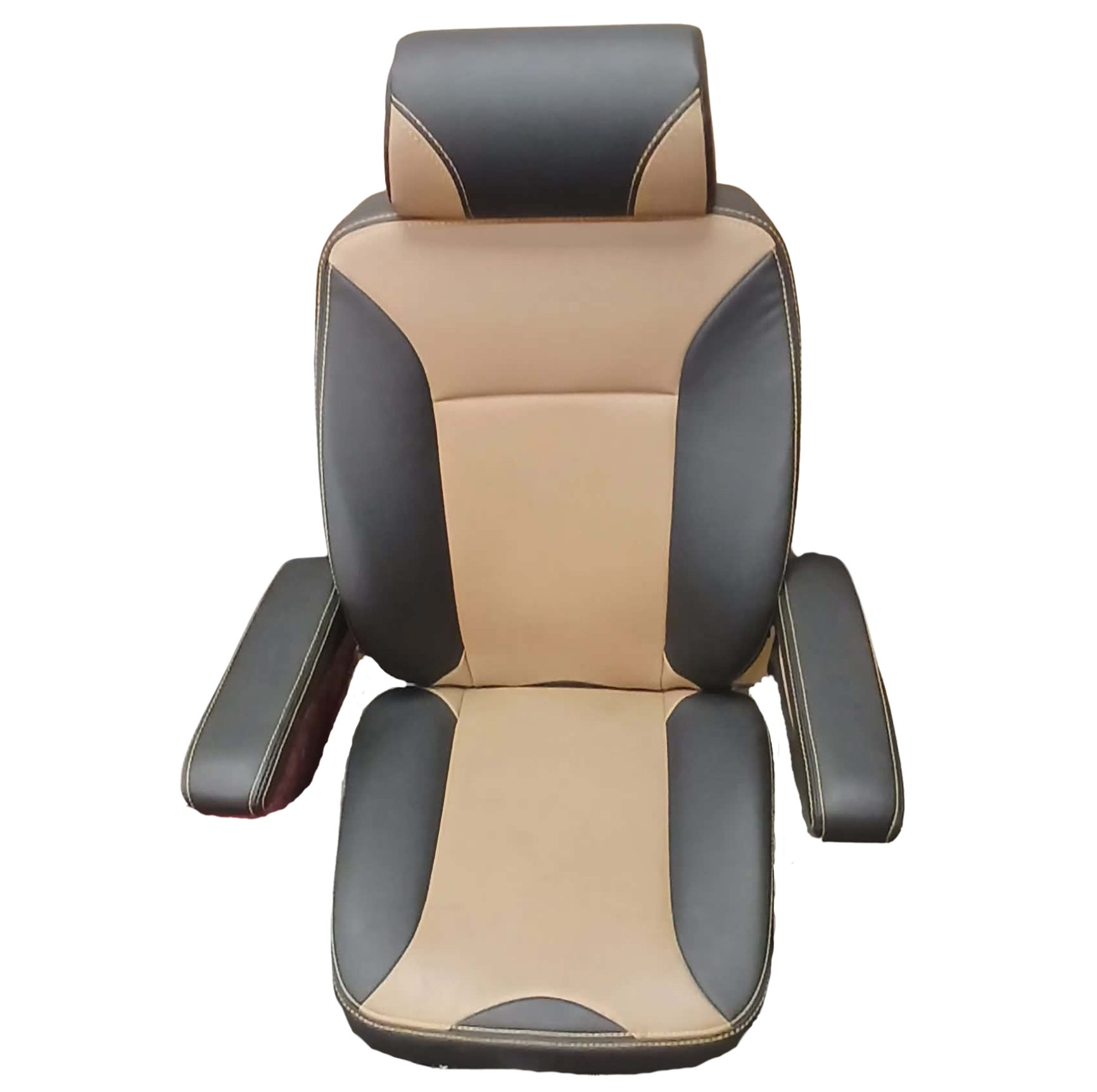 Extreme Low Rider - Mid Back with Headrest (Black/Tan)