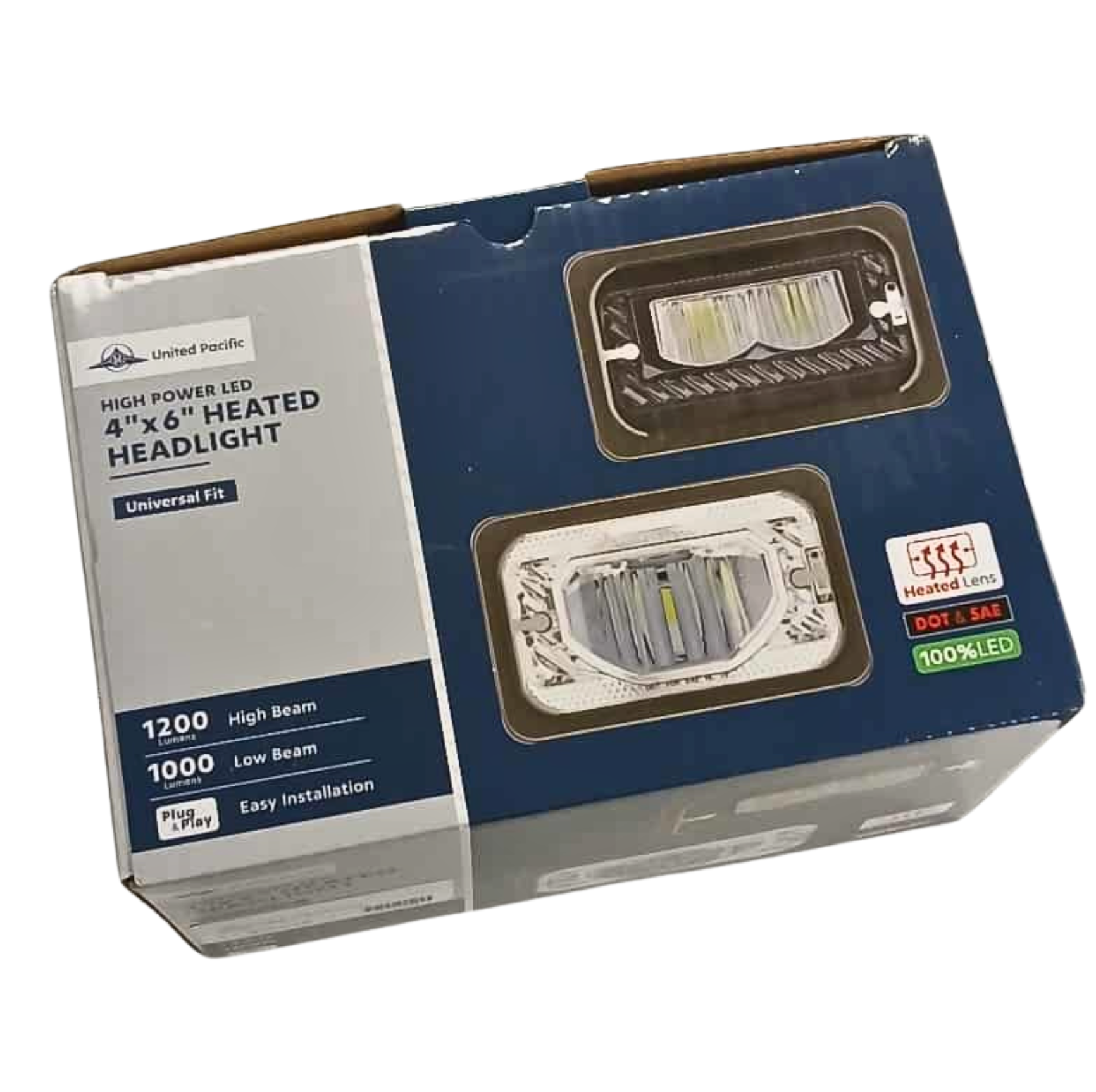 4" x 6" High Beam LED Heated Headlight