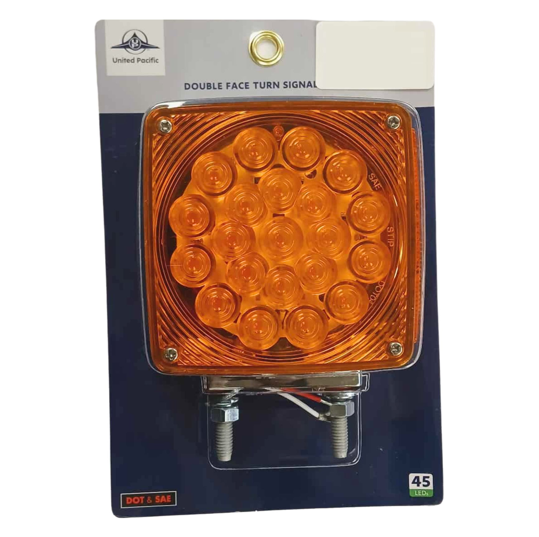 Amber/Red LED Double Face Turn Signal (Driver) Double Post