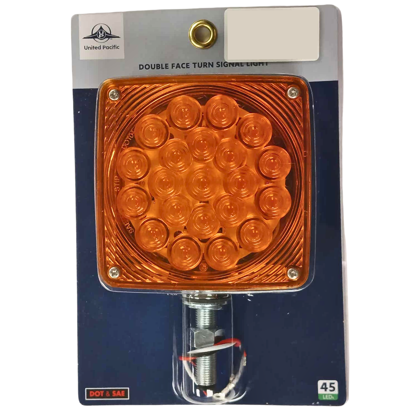 Amber LED Double Face Turn Signal Single Post