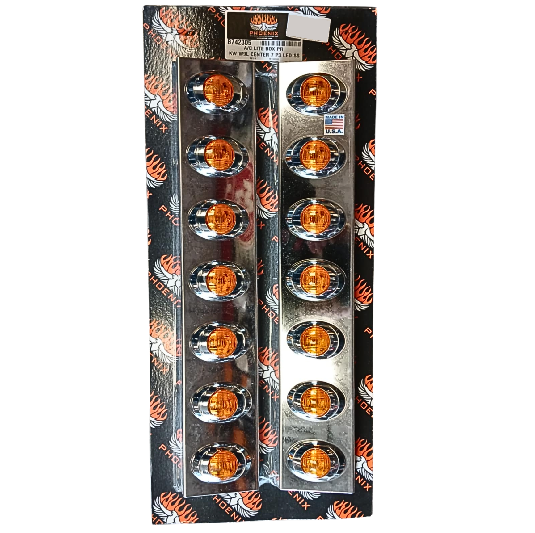 22" Amber LED Air Cleaner Light Set