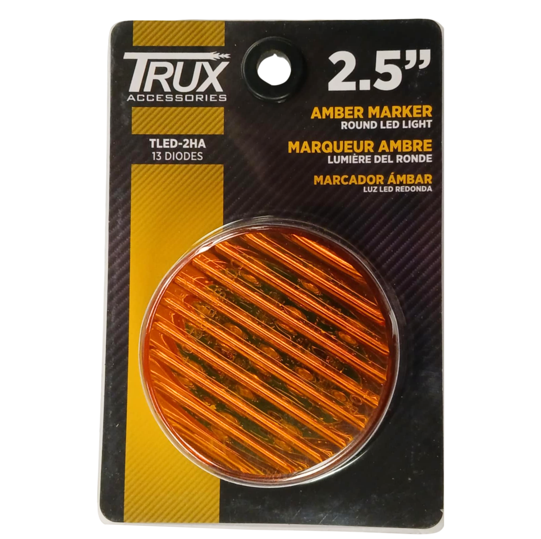 2.5" Amber LED Clearance Light